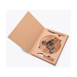 Wooden cheese board set - 110003