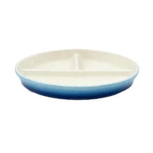 3-Section Ceramic Round Plate - 550018