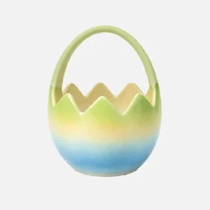 Ceramic egg-shape basket - 550078