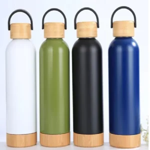 Sport bottle with bamboo - 800012