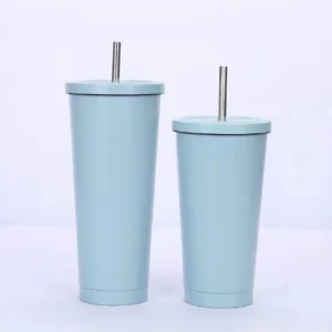 Coffee mug with straw - 800019-750